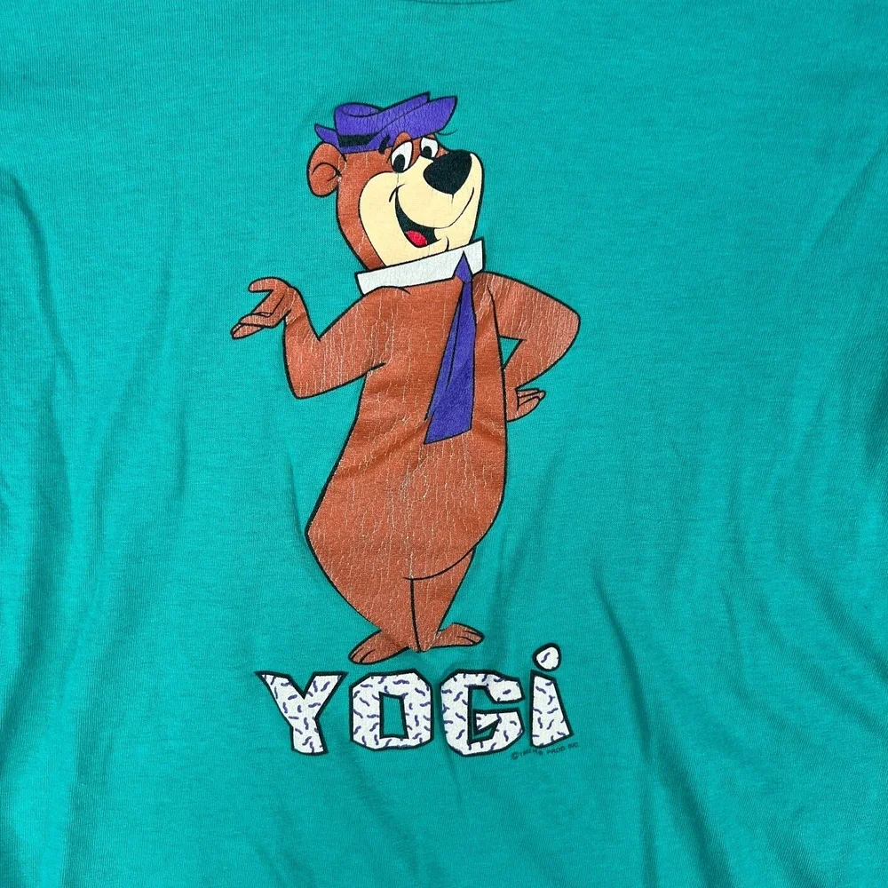 VTG Yogi Bear T Shirt Youth S (6–7) 1992 90s Single Stitch Hanna-Barbera‎